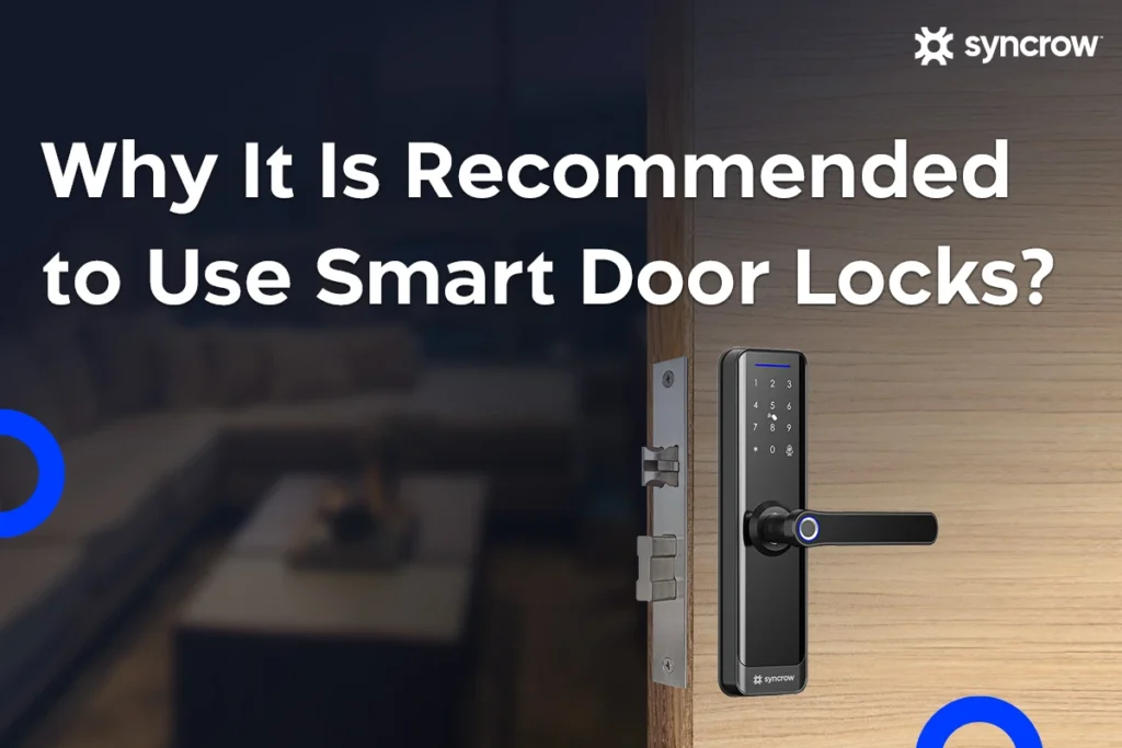A smart door lock from Syncrow.