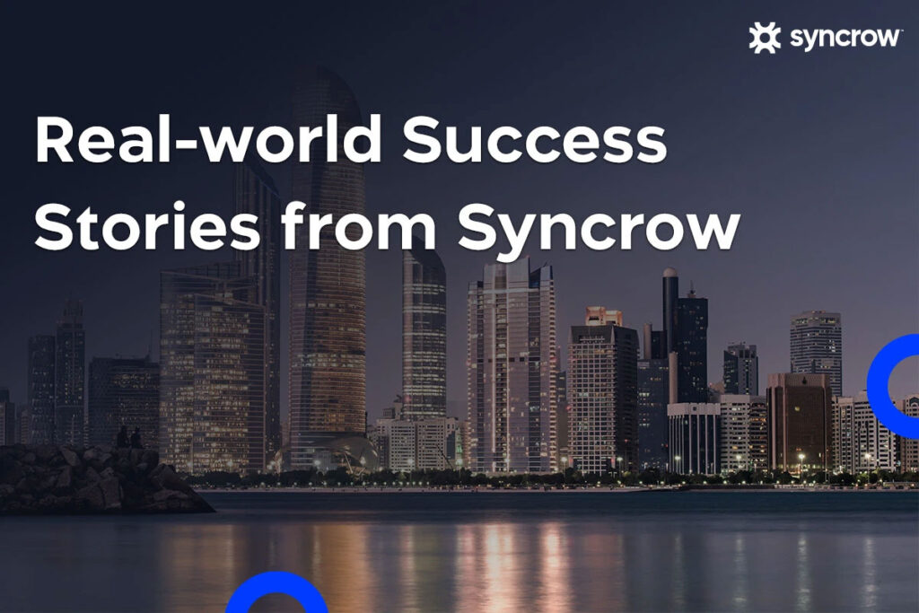 A modern city skyline at night.