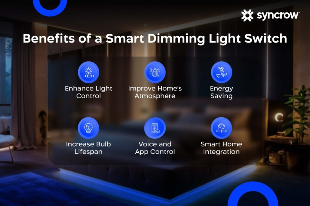 List of benefits of a light dimming switch